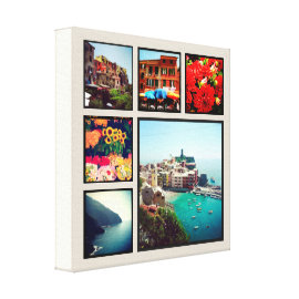 Custom Instagram Photo Collage Wrapped Canvas Art Canvas Print