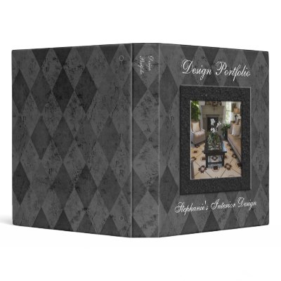 Interior Designer Portfolio on Custom Interior Design Or Fashion Portfolio Binder From Zazzle Com