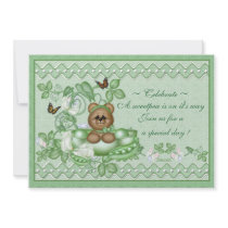 Custom Invitation -  Pea Pod Baby