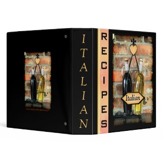 Custom Italian Recipes Binder - Medium binder