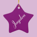 Custom Jayden ornaments