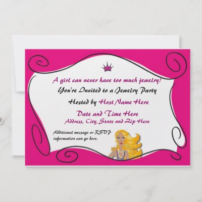 Party Plan Jewelry on Party Invitations Jewelry Party   Mypartyinvitations Org