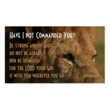 Custom Jos 1:9 Scripture Personal Business Cards