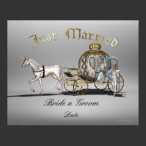 Custom Just Married - Fairytale, Sign posters