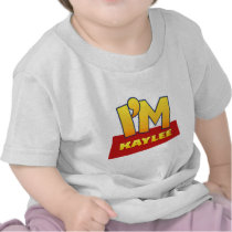 custom KAYLEE comic logo shirt