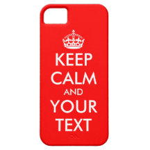 Custom Keep Calm iPhone 5 case | Customizable