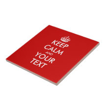 Custom Keep Calm Tile | Customizable text