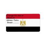 Custom Label with Flag of Egypt