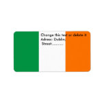 Custom Label with Flag of Ireland