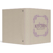 Custom Lace Recipe Binder