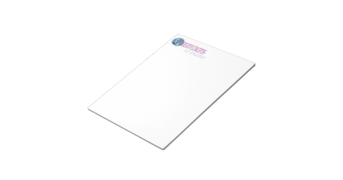 CUSTOM LETTERHEAD NOTE PADS 8 1/2 X 11 Zazzle