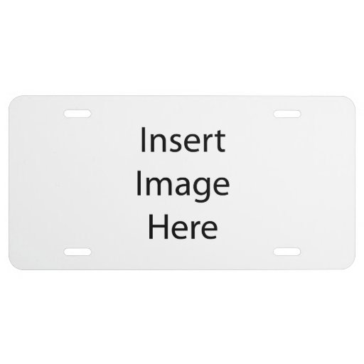 Custom License Plate Cover Template Zazzle