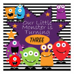 Custom Little Monster Birthday Invites
