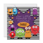 Custom Little Monster Birthday Invites