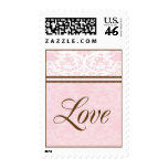 Custom Love Medium Postage-Blush & Brown postage