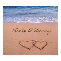 Custom Love on the Beach Poster posters