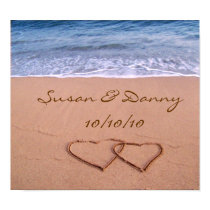 Custom Love on the Beach Poster posters