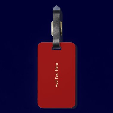 Custom Luggage Tag (Red) luggage tags