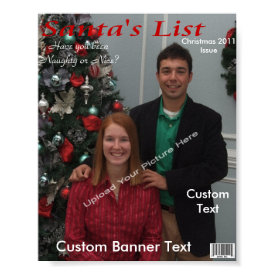 Custom Magazine Cover, Christmas print