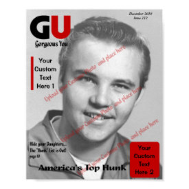 Custom Magazine Cover, GU - Gorgeous You print