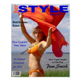 Custom Magazine Cover, Her Style print