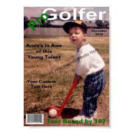 Custom Magazine Cover, Pro Golfer print