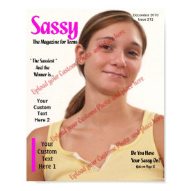 Custom Magazine Cover, Sassy Teen print