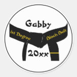 Custom Martial Arts 1st Degree Black Belt Stickers