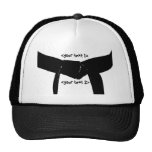 Custom Martial Arts Black Belt Hat