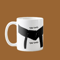 Custom Martial Arts Black Belt mugs