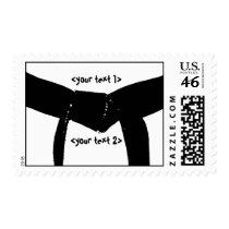 Custom Martial Arts Black Belt postage