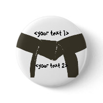 Custom Martial Arts Brown Belt buttons by loraseverson Custom Martial Arts Brown Belt buttons