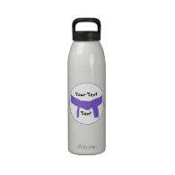 Custom Martial Arts Purple Belt Water Bottle