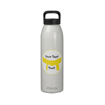 Custom Martial Arts Yellow Belt Water Bottle