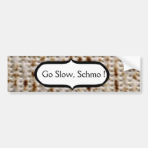 CUSTOM MATZO BUMPER STICKER
