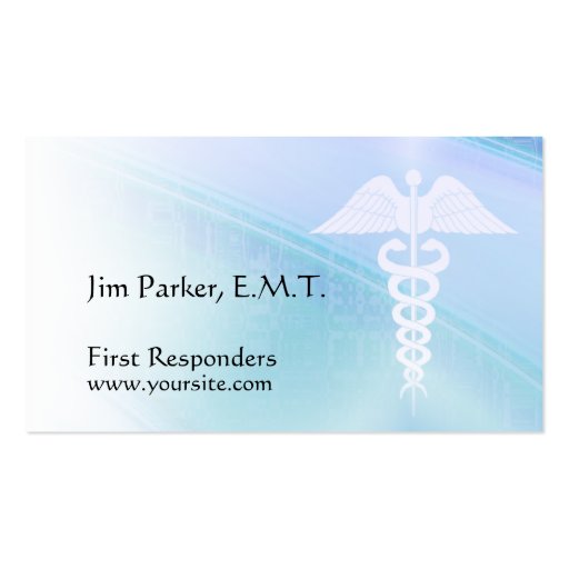 Custom Medical Healthcare Business Cards (front side)