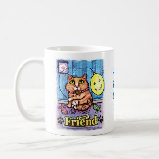 Custom Message Best Friend's Ginger Cat Mug mug