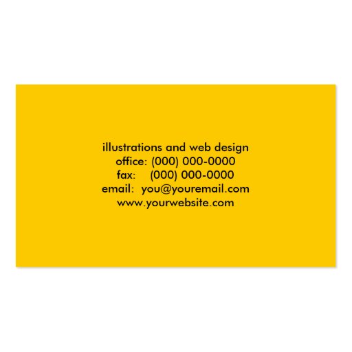 Custom Modern 519G Business Cards (back side)