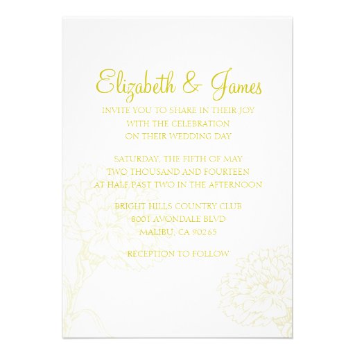 Custom Modern Luxurious Wedding Invitations