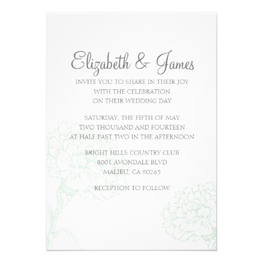 Custom Modern Luxury Wedding Invitations