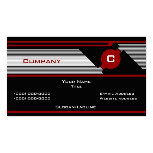 Custom Modern Tech Business Cards (front side)