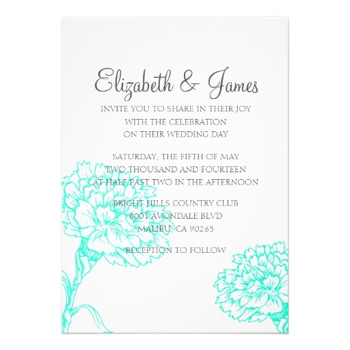 Custom Modern Wedding Invitations