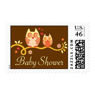 Custom Mom and Baby Owl Stamp stamp