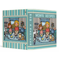 Custom Mom's Recipe Binder Scrapbook binder