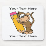 Custom Monkey Pencil Mousepad - Customizable