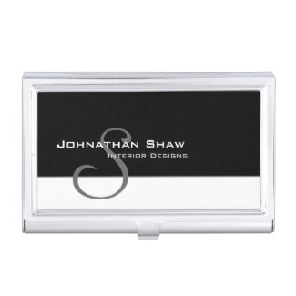 Custom Monogram 5 Business Card Cases