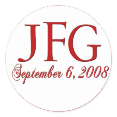 Custom Monogram and Date Stickers by perfectpostage