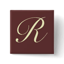 Custom Monogram Button - Customized buttons