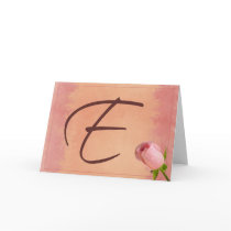 Custom monogram  "E" cards