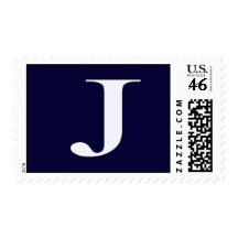 Custom Monogram J Postage Stamp